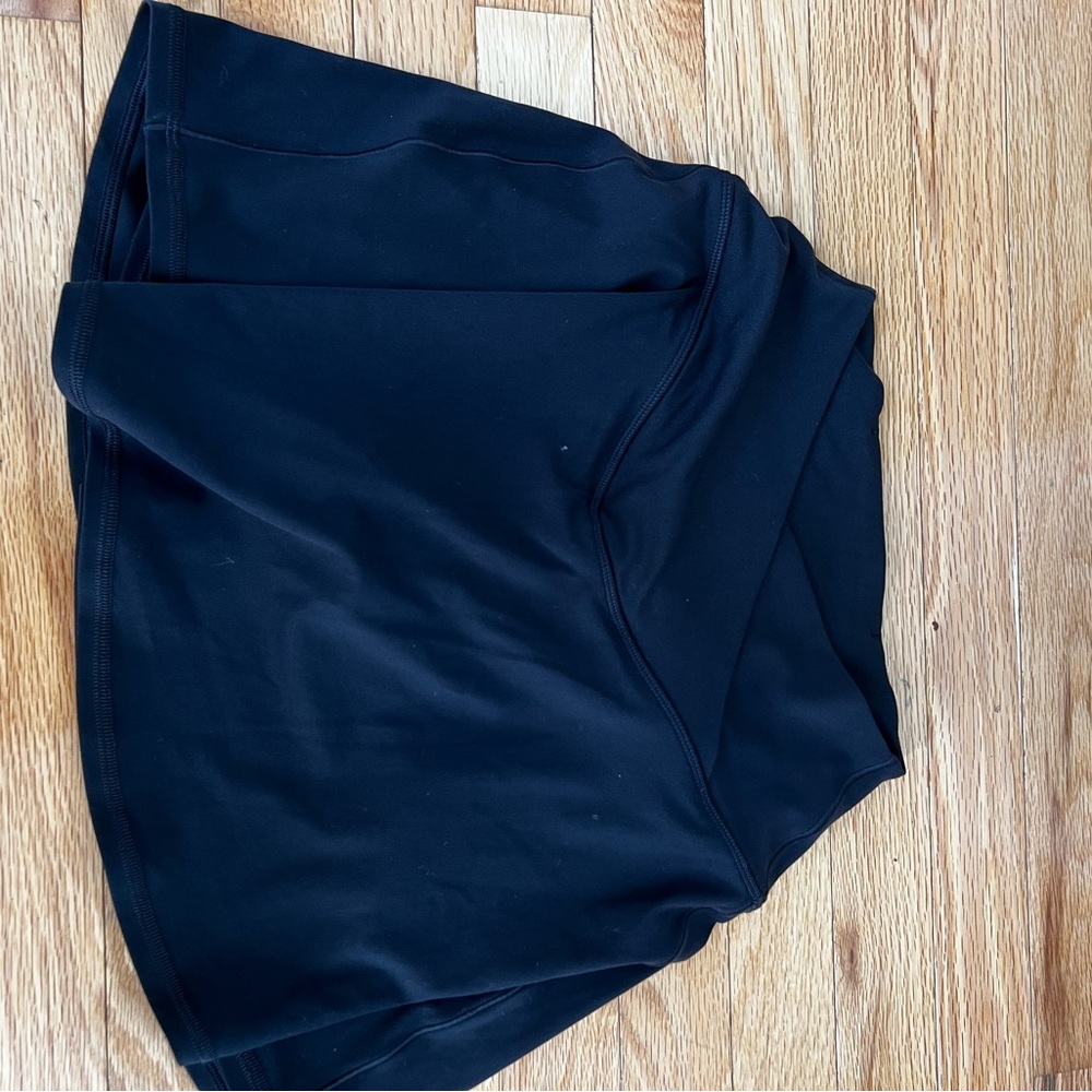 Aerie Black Skorts with Flared Design